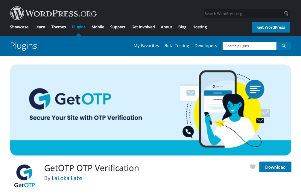 Announcing the release of version 1.3.0 GetOTP WordPress plugin
